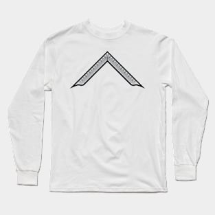 Square symbol - Masonic symbol of Worshipful Master for Blue Lodge Freemasonry Long Sleeve T-Shirt